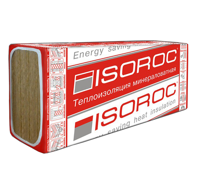 Утеплитель ISOROC Изолайт-ЛЮКС 1000х600х80 мм